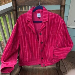 Cabi Cheeky Topper (#4124) Pink Corduroy Jacket